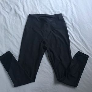 Grey Leggings with Mesh Detail